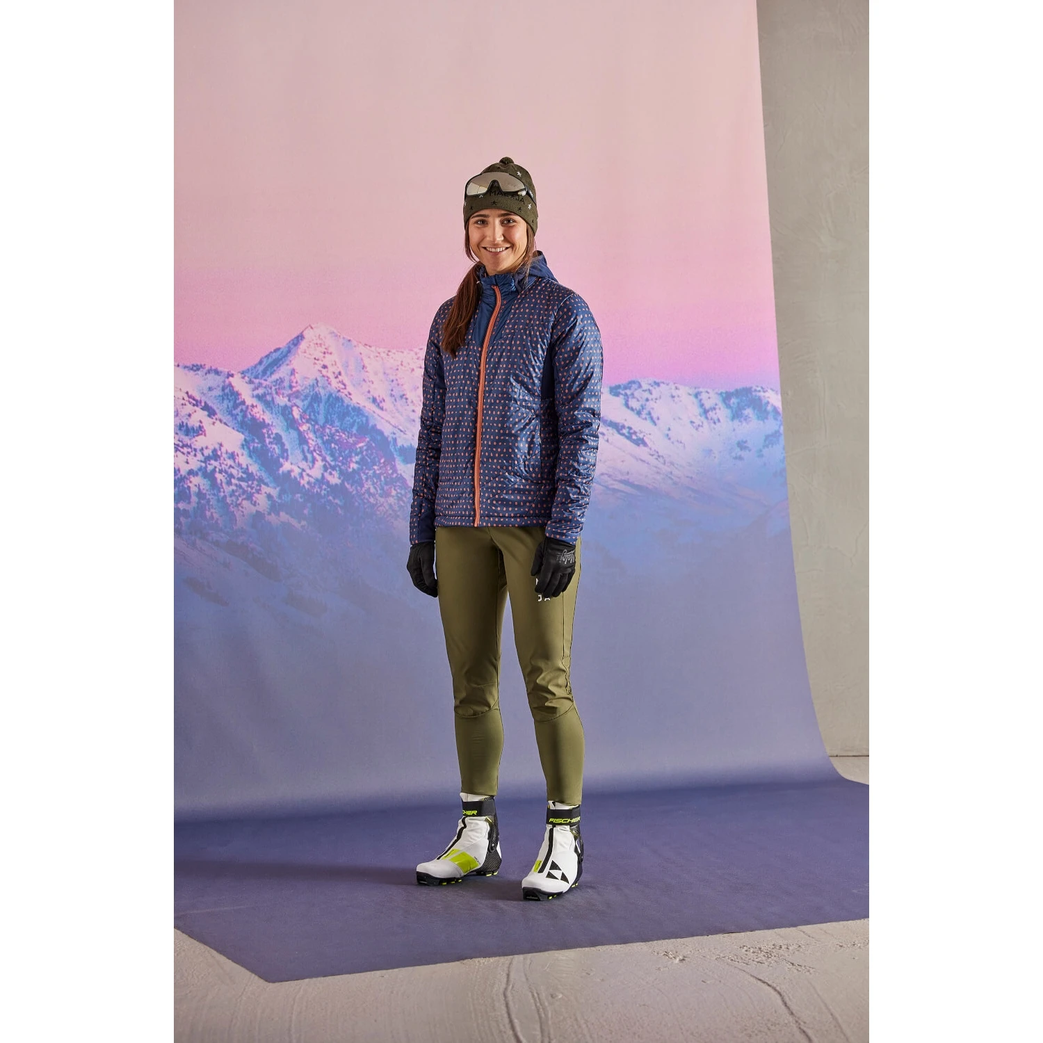 Maloja ArayaM. Nordic Hybrid Softshell-Broek Dames - Deep Sunset 8669 3 Maloja ArayaM. Nordic Hybrid Softshell-Broek Dames - Deep Sunset 8669 - Afbeelding 3