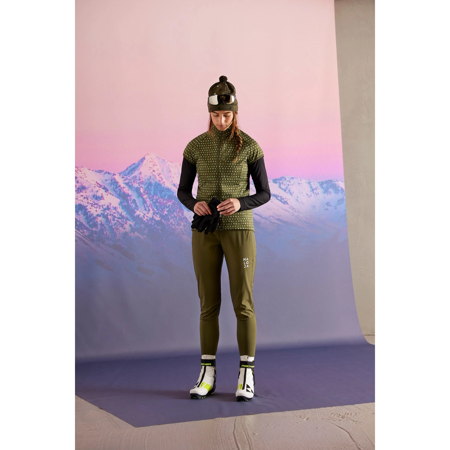 Maloja ArayaM. Nordic Hybrid Softshell-Broek Dames - Deep Sunset 8669 6 Maloja ArayaM. Nordic Hybrid Softshell-Broek Dames - Deep Sunset 8669 - Afbeelding 6