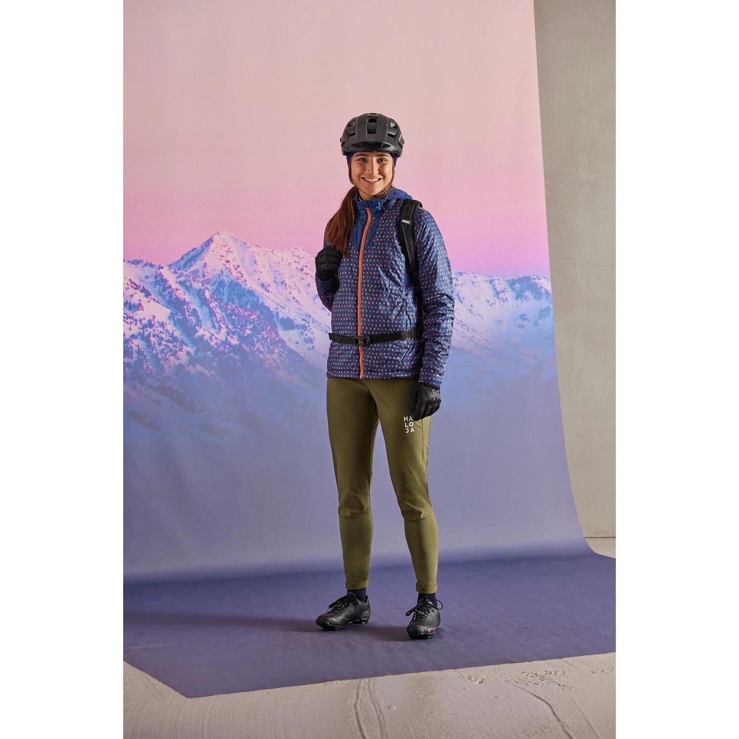 Maloja ArayaM. Nordic Hybrid Softshell-Broek Dames - Deep Sunset 8669 7 Maloja ArayaM. Nordic Hybrid Softshell-Broek Dames - Deep Sunset 8669 - Afbeelding 7