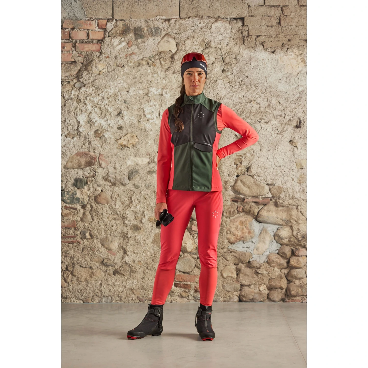 Maloja ArayaM. Nordic Hybrid Softshell-Broek Dames - Moonless 0817 3 Maloja ArayaM. Nordic Hybrid Softshell-Broek Dames - Moonless 0817 - Afbeelding 3