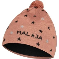 Maloja BergblumeM. Knit Pomponmuts - Rosewood 8583