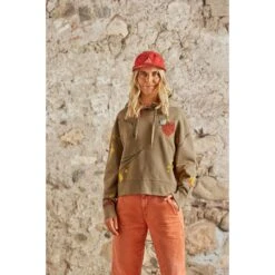 Maloja CadiniM. Organic Sweat Dames Hoodie - Oak Alpflower 8759 -Maloja maloja cadinim 1412144 1