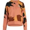 Maloja CadiniM. Organic Sweat Dames Hoodie - Rosewood Pastel Leaves 8667