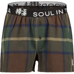 Maloja CaldaroM. Flanell Boxershort - Chocolate Multi 8785
