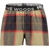 Maloja CaldaroM. Flanell Boxershort - Oak Multi 8762