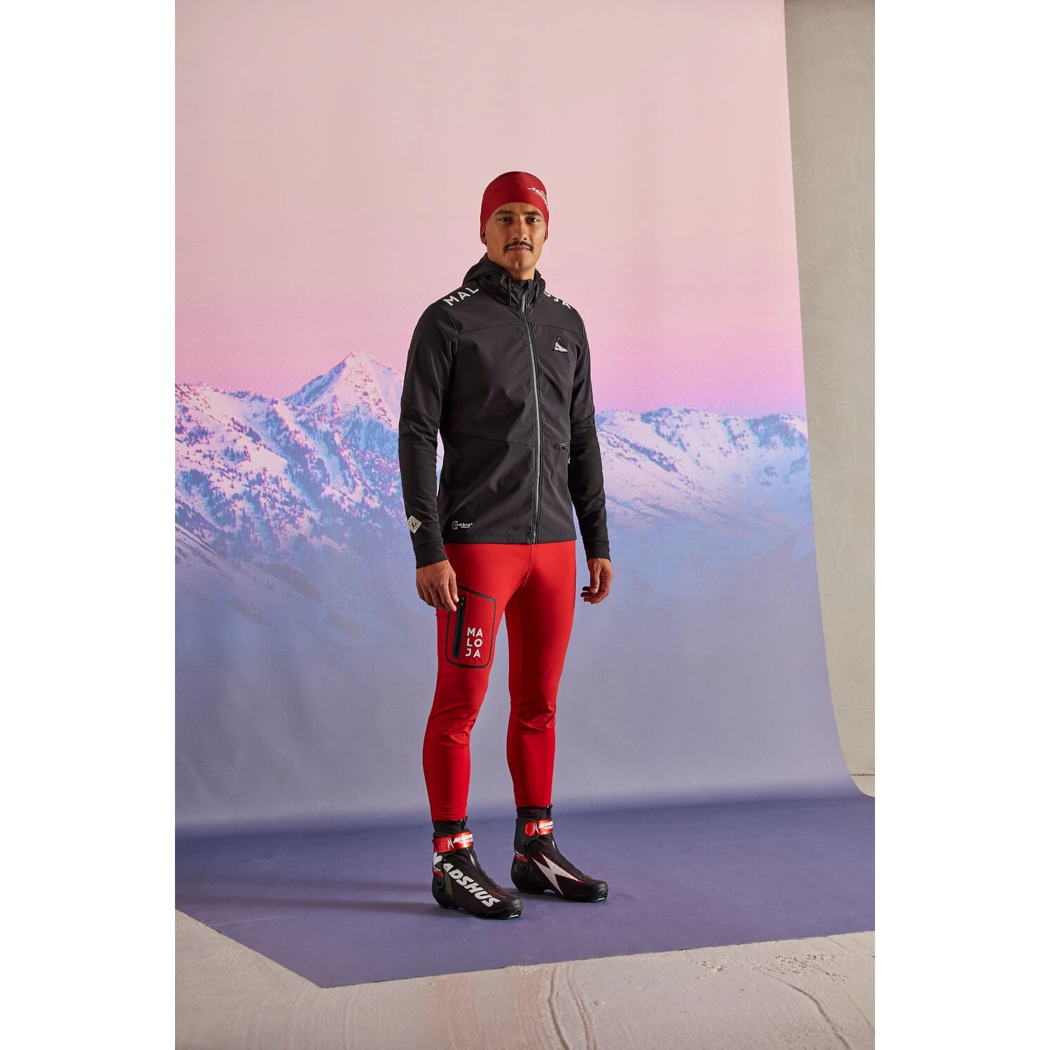 Maloja KeschM. Nordic Hybride Jas - Deep Sunset 8669 3 Maloja KeschM. Nordic Hybride Jas - Deep Sunset 8669 - Afbeelding 3