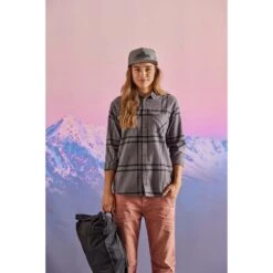 Maloja ChhuM. Organic Hemp Overhemd Dames - Boulder Check 8681 -Maloja maloja chhum organic hemp shirt women boulder check 8681 1 1297696
