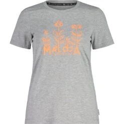Maloja CuragliaM. Multi 1/2 T-Shirt Dames - Grey Melange 7096