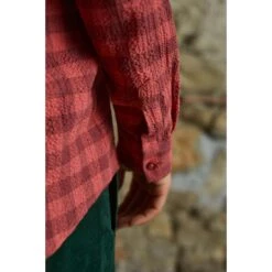 Maloja DonnerkogelM. Organic Cotton Dames Blouse - Rosehip Check 8766 -Maloja maloja donnerkogelm 1413755