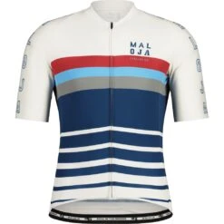 Maloja FurglerM. Roadbike Trui - Glacier Milk Stripe 8597
