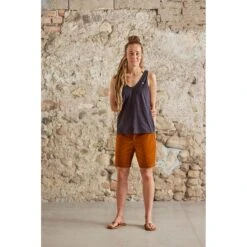 Maloja GolicaM. Dames Biologische Katoen Corduroy Stretch Shorts - Rosehip 8674 -Maloja maloja golicam 1417617