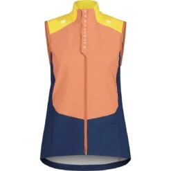 Maloja GrünfinkM. Nordic Hybrid Dames Softshell Vest - Rosewood Multi 8653