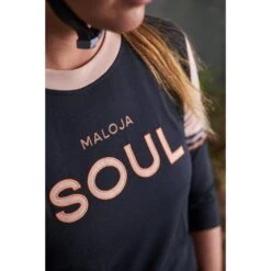 Maloja KastanieM. Dames-Fietsshirt - Grey Melange 7096 -Maloja maloja kastaniem 954844