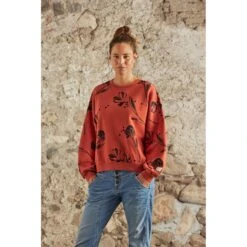 Maloja LauenaM. Organic Sweatshirt Dames - Chocolate Primrose 8786 -Maloja maloja lauenam 1530497 3