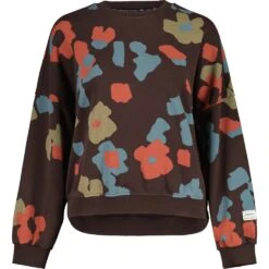 Maloja LauenaM. Organic Sweatshirt Dames - Chocolate Primrose 8786