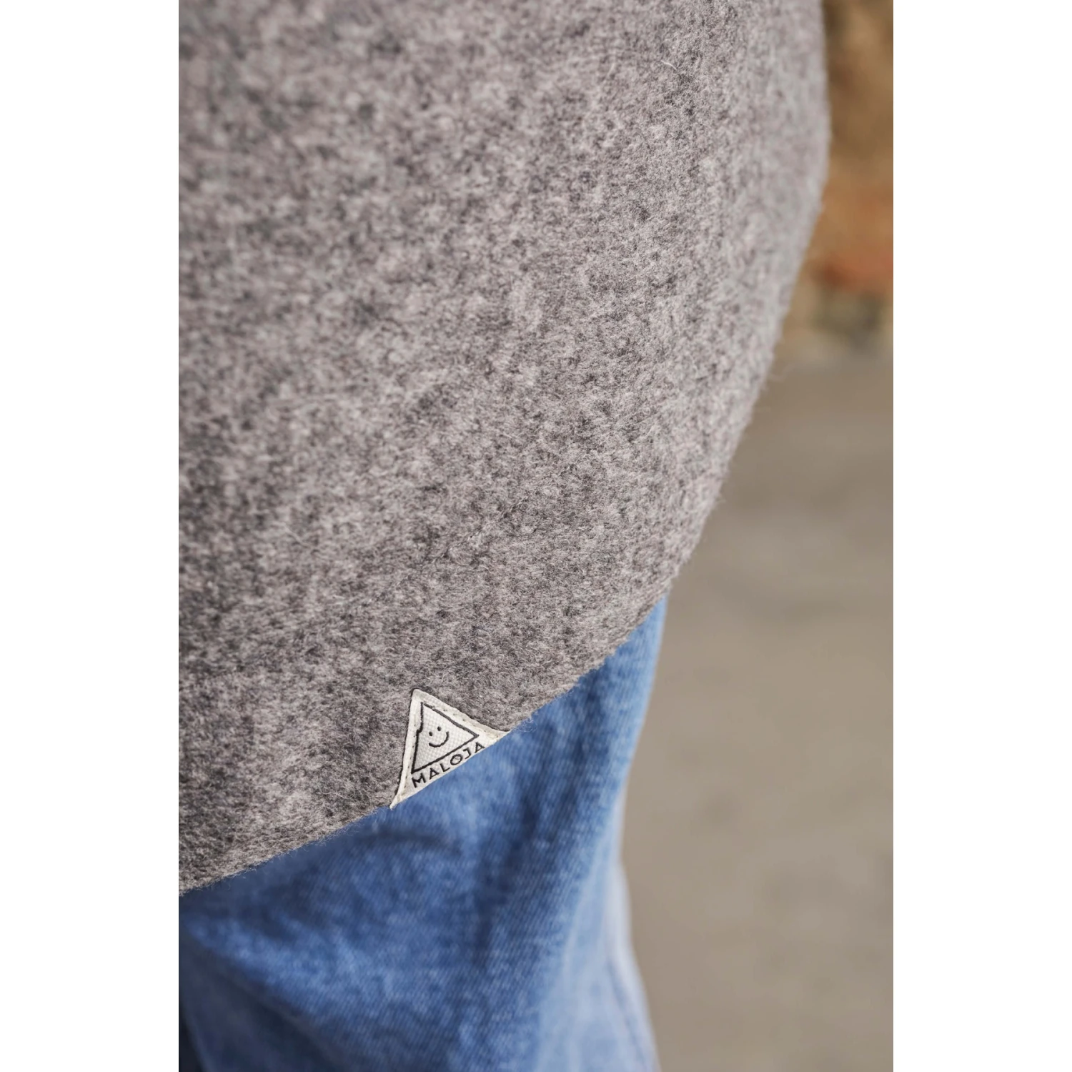 Maloja LupiciaM. Alpine Wollen Jas Dames - Grey Melange 0114 5 Maloja LupiciaM. Alpine Wollen Jas Dames - Grey Melange 0114 - Afbeelding 5