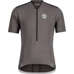 Maloja MannstreuM. 1/2 Fietsshirt Met Korte Mouwen - Stone 0119