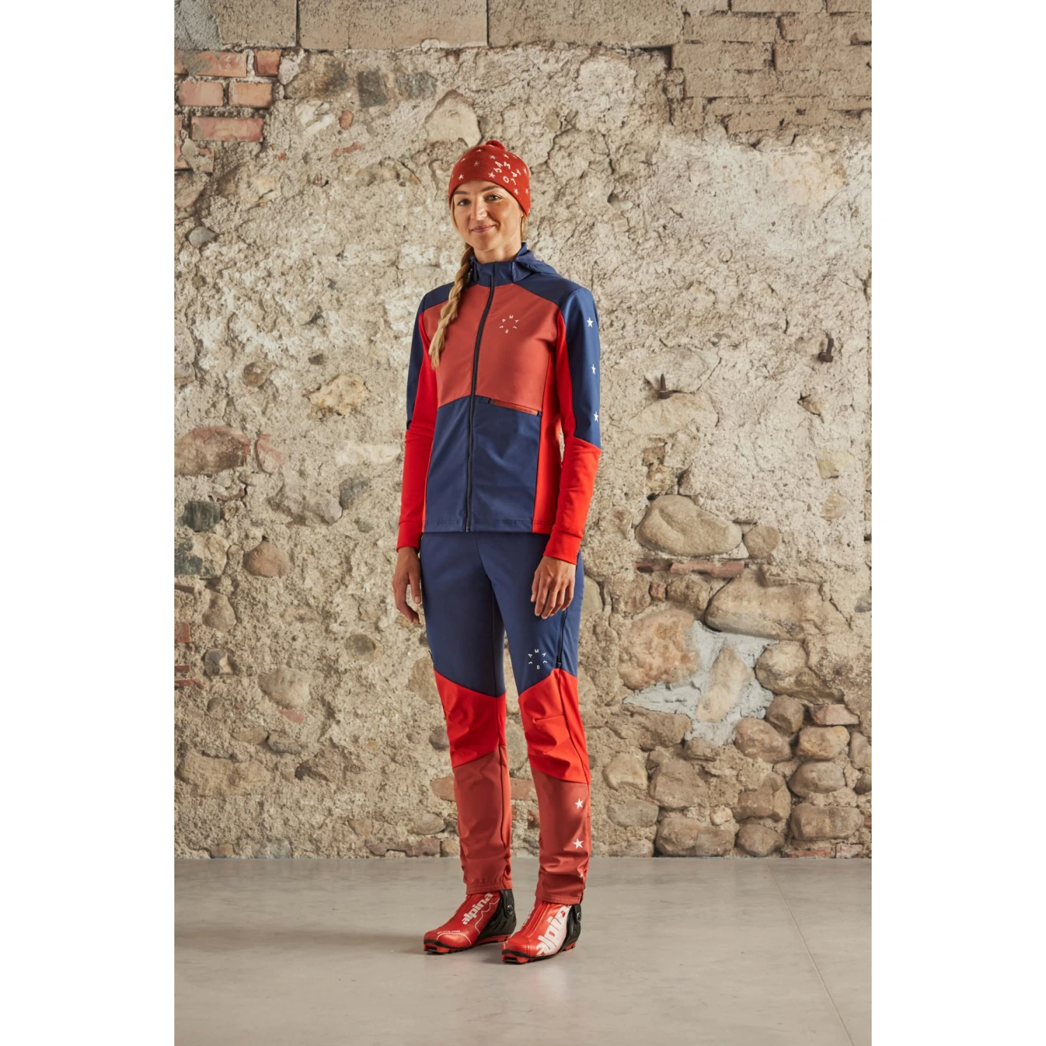 Maloja NeshaM. Nordic Hybrid Softshell Damesjas - Chocolate Multi 8785 3 Maloja NeshaM. Nordic Hybrid Softshell Damesjas - Chocolate Multi 8785 - Afbeelding 3