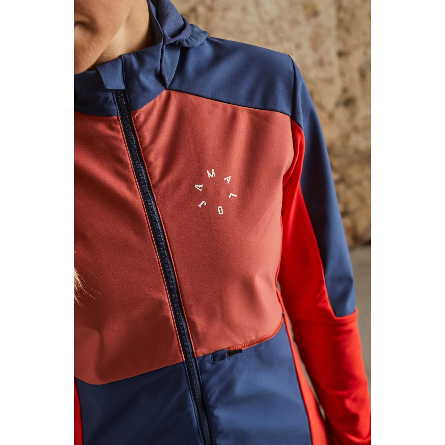 Maloja NeshaM. Nordic Hybrid Softshell Damesjas - Chocolate Multi 8785 6 Maloja NeshaM. Nordic Hybrid Softshell Damesjas - Chocolate Multi 8785 - Afbeelding 6