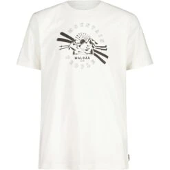 Maloja PatteriolM. Organic Katoenen T-shirt - Glacier Milk 8585