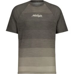 Maloja PecolM. Shirt Met Korte Mouwen - Moonless Stripe 8248