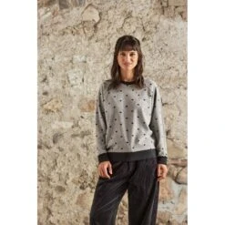 Maloja PerdonigM. Flanellen Sweatshirt Dames - Grey Melange 0114 -Maloja maloja perdonigm 1530671
