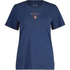 Maloja PlanbellM. Organic Cotton T-Shirt Dames - Midnight 8581