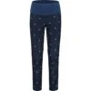 Maloja RobinieM. Printed Nordic Hybrid Softshell-Broek Dames - Midnight Stars 8810