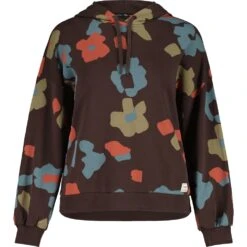 Maloja SaanersM. Organic Sweat Hoodie Dames - Chocolate Primrose 8786