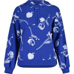 Maloja SaanersM. Organic Sweat Hoodie Dames - Bright Cobalt Alpflower 8778