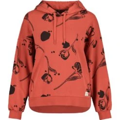 Maloja SaanersM. Organic Sweat Hoodie Dames - Rosehip Alpflower 8765