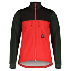 Maloja SanzenoM. Thermo Windblock Fietsjas - Fire Red Multi 8800