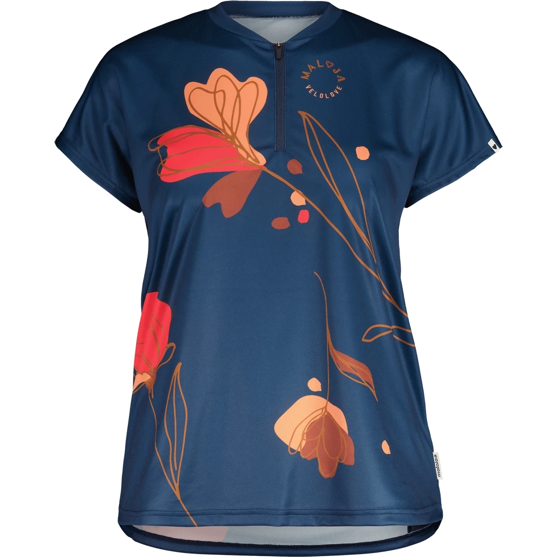 Maloja SarsteinM. 1/2 All Mountain Trail Dames T-Shirt - Midnight Alpflower 8741 1 Maloja SarsteinM. 1/2 All Mountain Trail Dames T-Shirt - Midnight Alpflower 8741