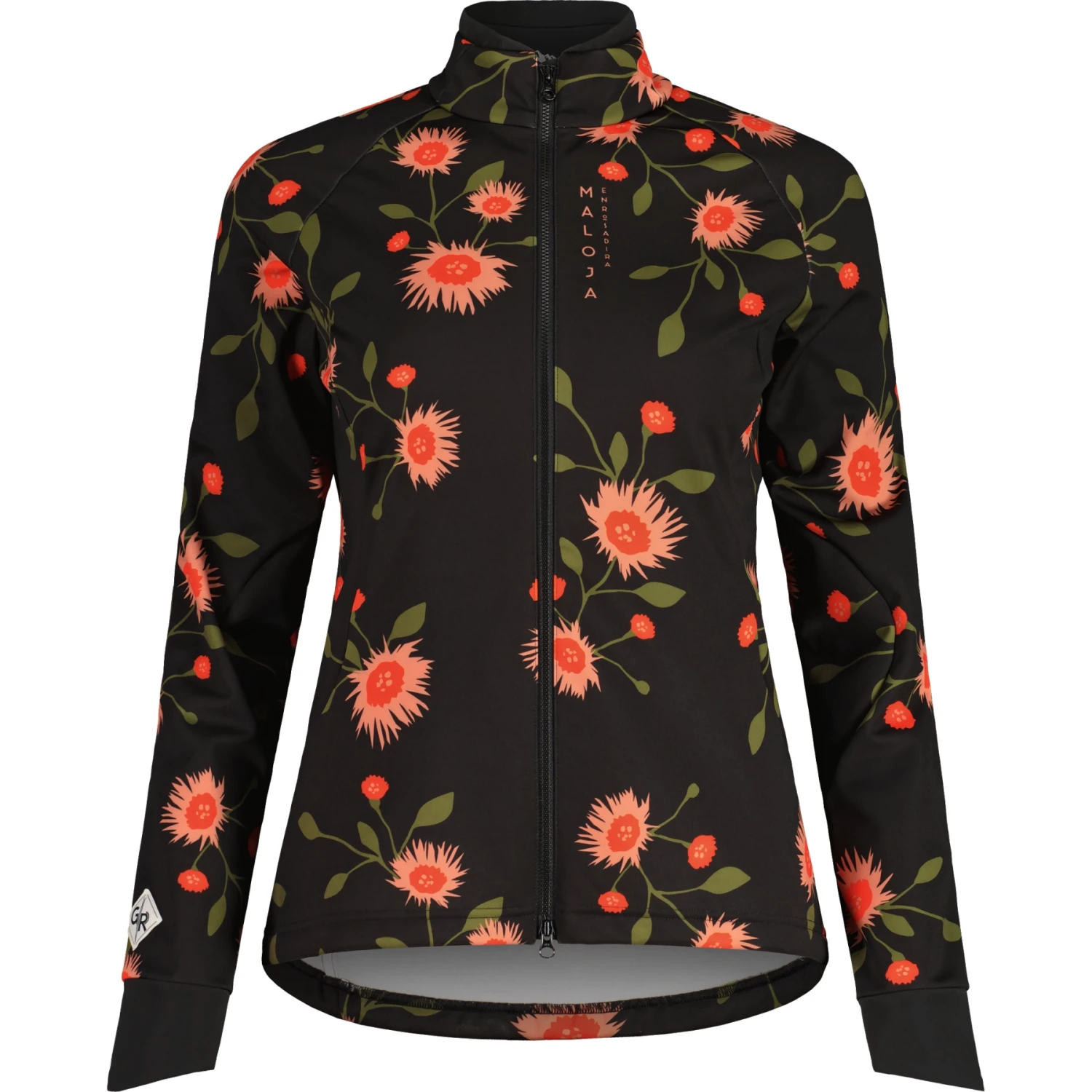 Maloja SedicaM. Thermal Windblock Fietsjas Dames - Moonless Glowflower 8701 1 Maloja SedicaM. Thermal Windblock Fietsjas Dames - Moonless Glowflower 8701