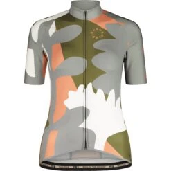 Maloja SimilaunM. 1/2 Fietsshirt Met Korte Mouwen Dames - Shade Pastel Leaves 8655
