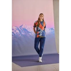 Maloja ToldiM. Organic Cotton Tee Women - Rosewood Pastel Leaves 8667 -Maloja maloja toldim organic cotton tee women rosewood pastel leaves 8667 3 1297198