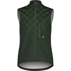 Maloja TozzagoM. Thermo Windblock Fietsvest - Deep Forest Check 8791