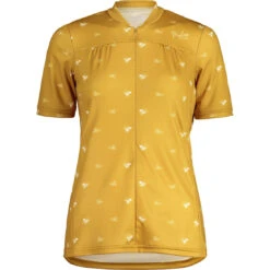 Maloja 17 Maloja TschittaM. All Mountain 1/2 Shirt Met Korte Mouwen Dames - Golden Sun Cloud 8351