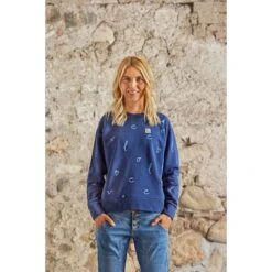 Maloja ValladaM. Organic Dames Sweatshirt - Oak Alpflower 8759 -Maloja maloja valladam 1419485