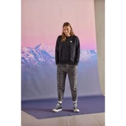 Maloja ValladaM. Organic Dames Sweatshirt - Moonless Flying Hearts 8628 -Maloja maloja valladam organic sweatshirt women midnight pastel leaves 8619 2 1297010