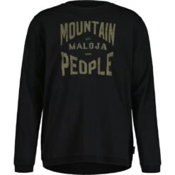 Maloja VazzolerM. Organic Cotton Shirt Met Lange Mouwen - Moonless 0817